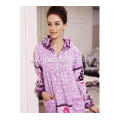 Soft Fleece Pajama Dress With Zipper And Hood